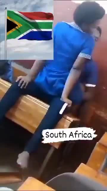 South African high school students fucking in the classroom