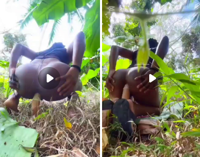 Fucking my dildo in the bush Pt 2